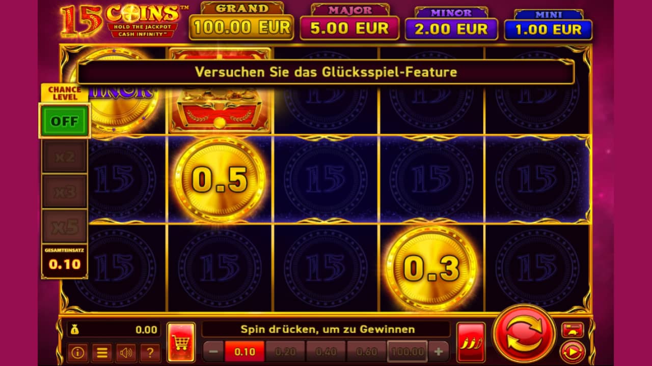 Symbole des 15 Coins Slots