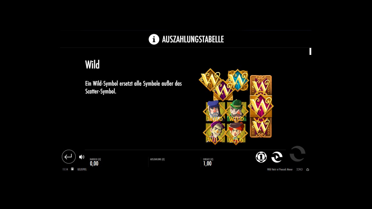 Wild Heist at Peacock Manor Echtgeld